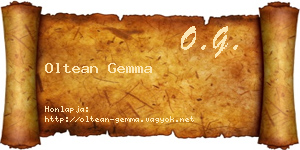 Oltean Gemma névjegykártya